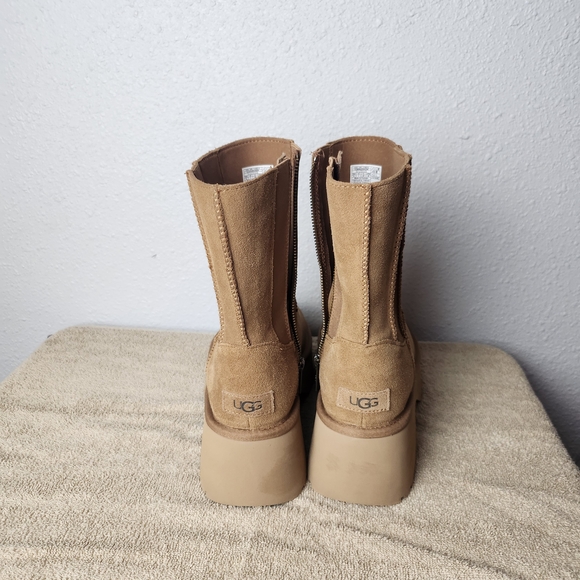UGG Tan Suede Boots with Cozy Lining - Picture 5 of 10